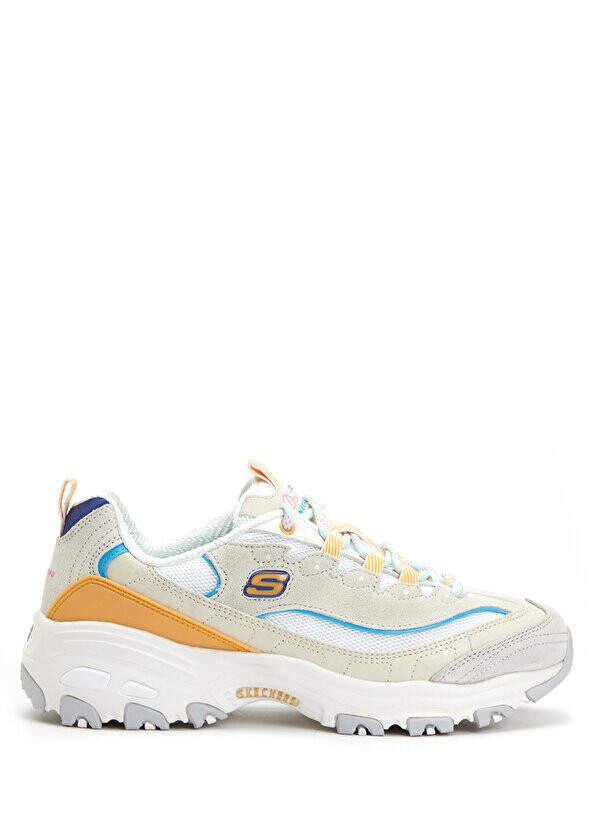 

D'lites joyful times бело-желтые женские кроссовки Skechers