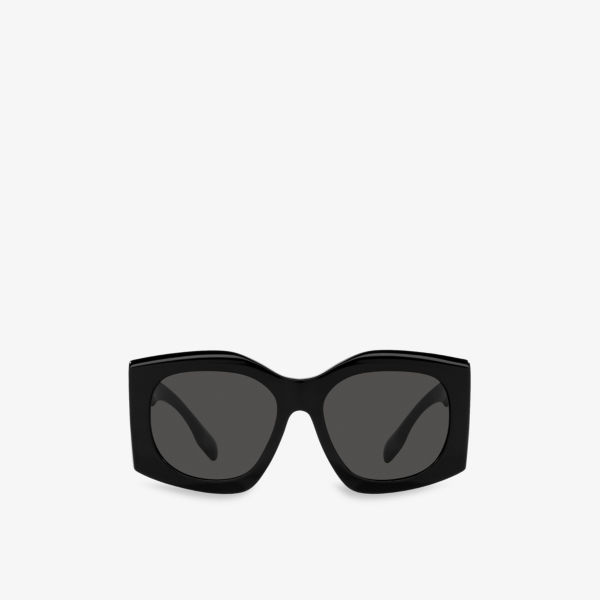 BE4388U солнцезащитные очки Madeline в квадратной оправе из ацетата ацетата Burberry, черный