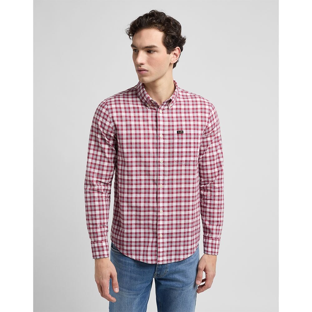 

Рубашка с длинным рукавом Lee Button Down, розовый