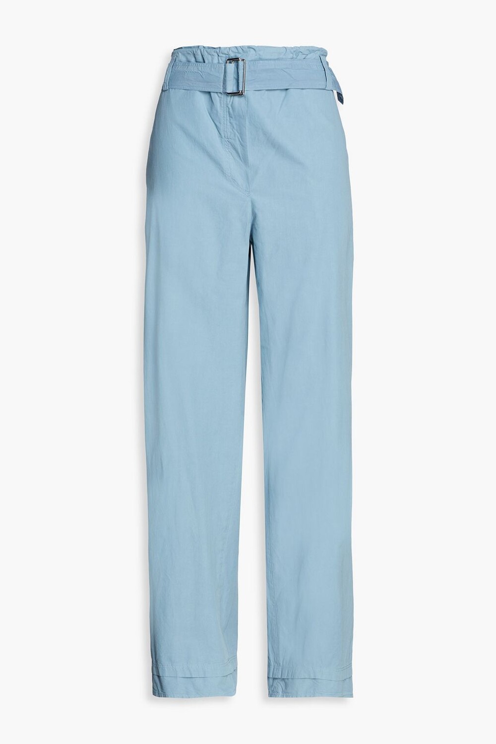

Широкие брюки из хлопкового поплина с поясом KENZO, синий