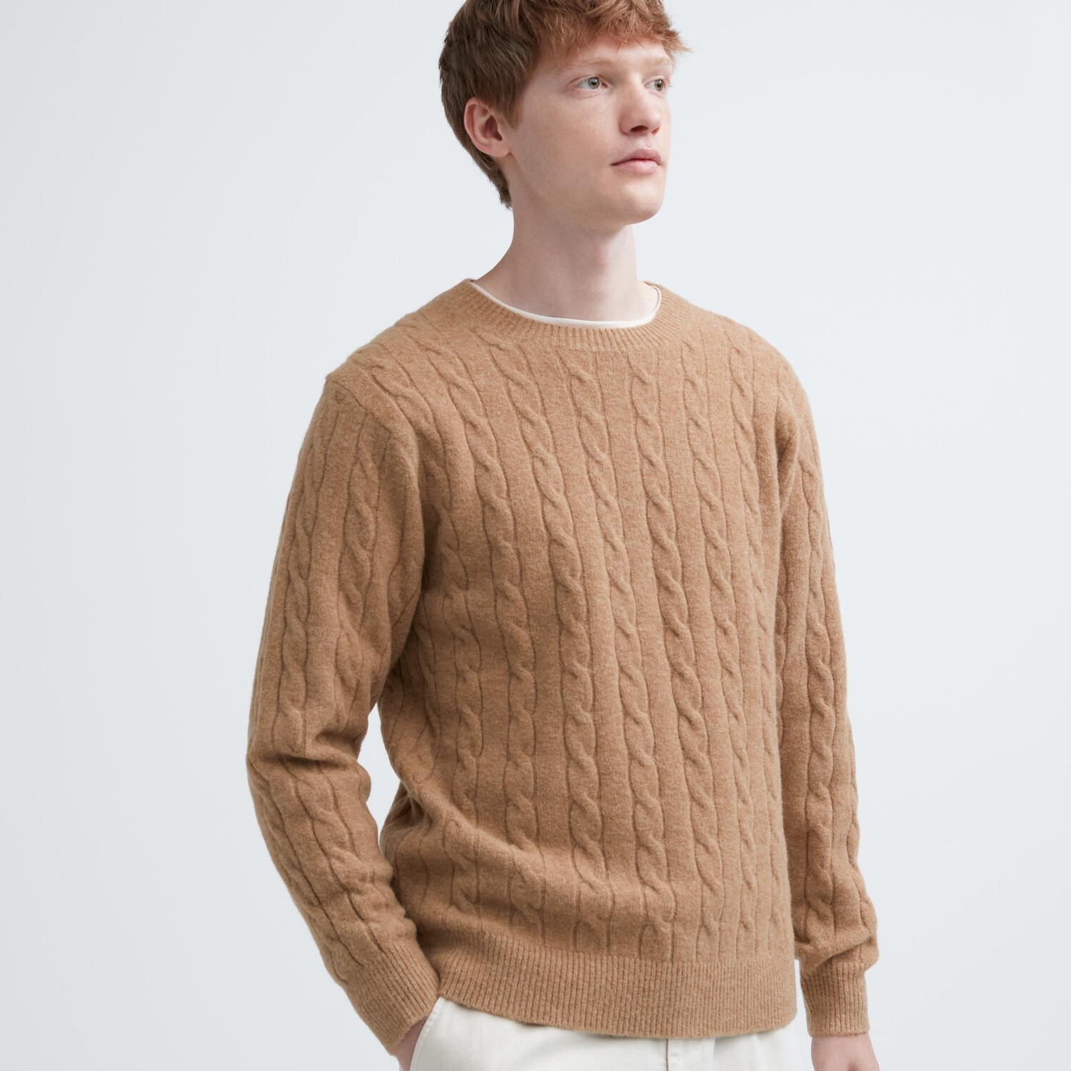 

Джемпер Souffle Uniqlo, бежевый