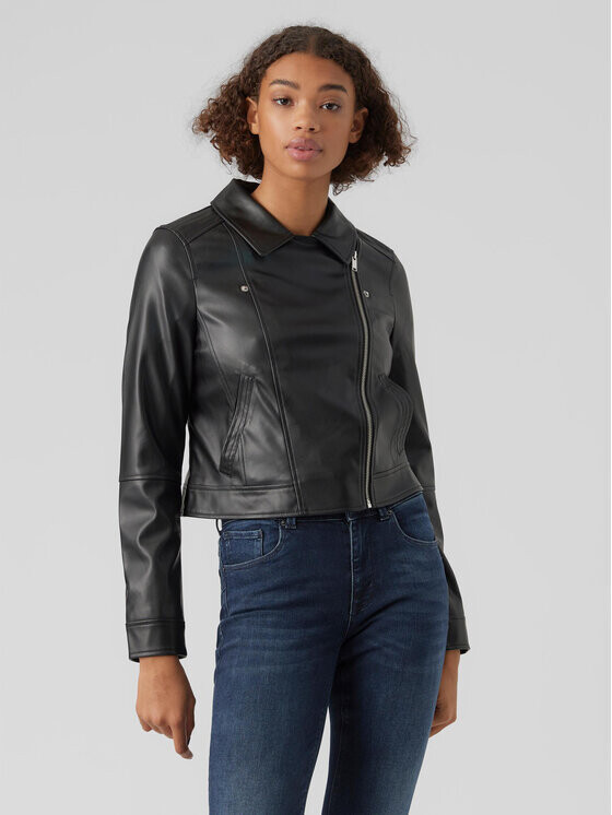

Куртка из искусственной кожи, стандартного кроя Vero Moda, черный