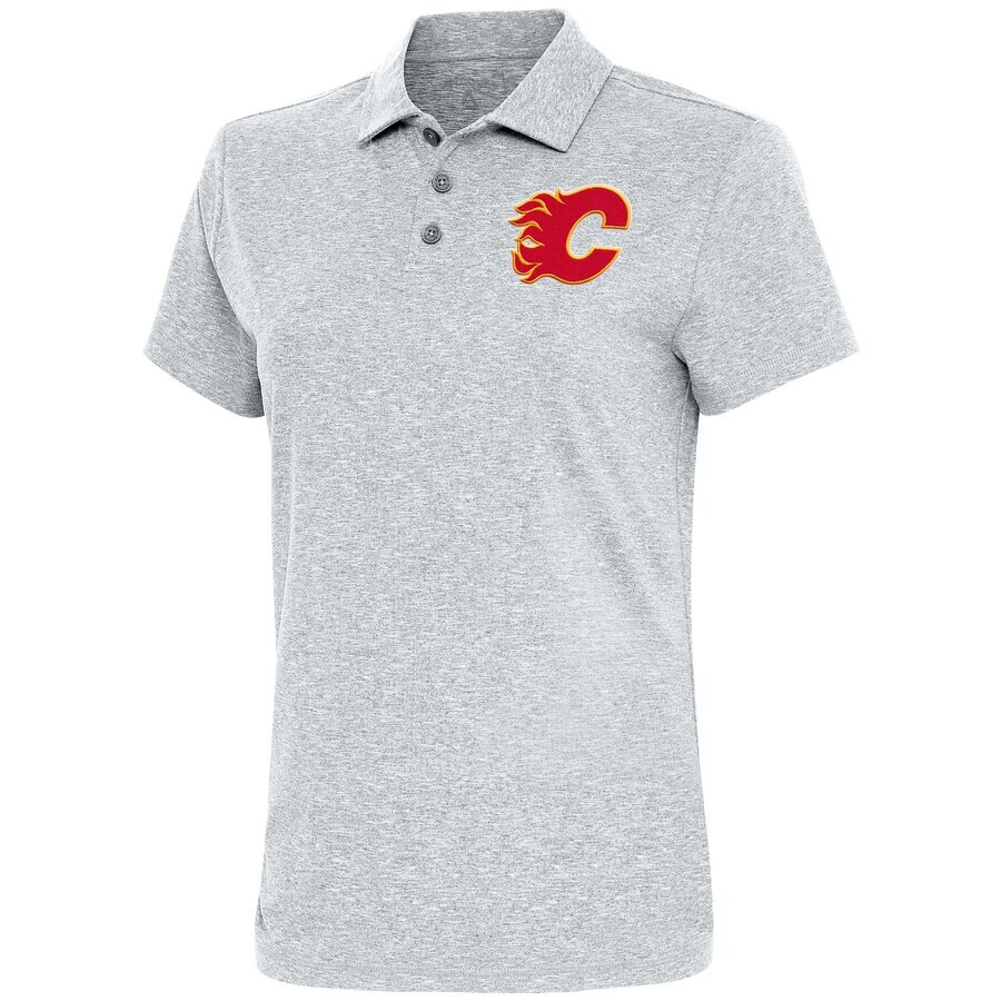 

Поло с коротким рукавом Antigua Calgary Flames, серый
