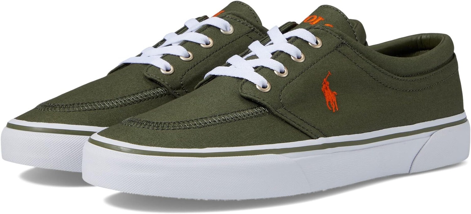

Кроссовки Faxon X Sneaker Polo Ralph Lauren, цвет Dark Sage/Orange Pony Player