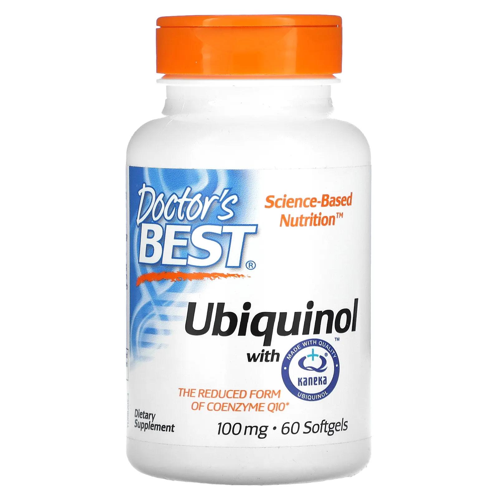 Doctor's Best Ubiquinol with Kaneka 100 mg 60 Softgels