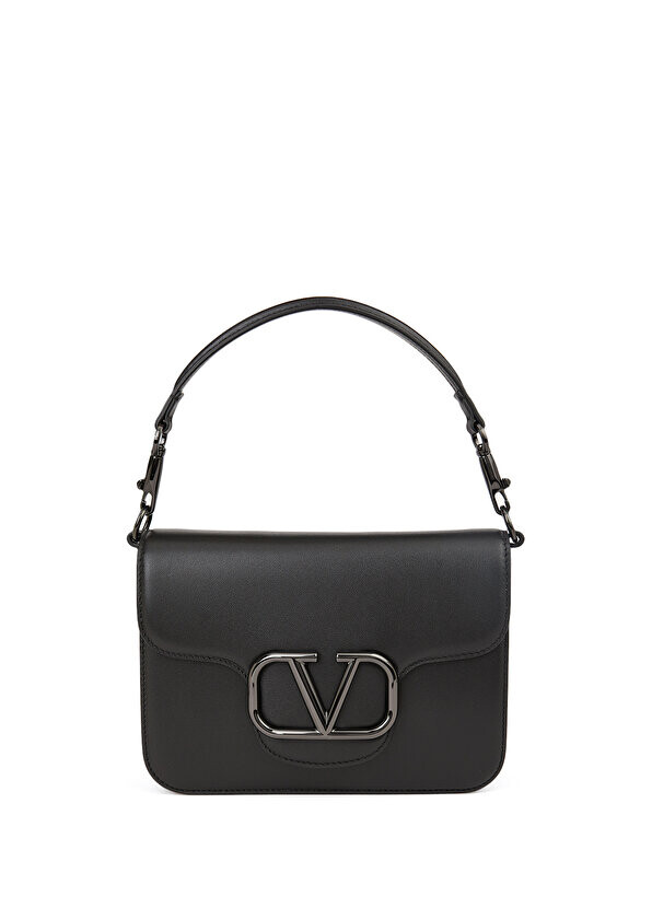 

Черная женская кожаная сумка vlogo Valentino Garavani