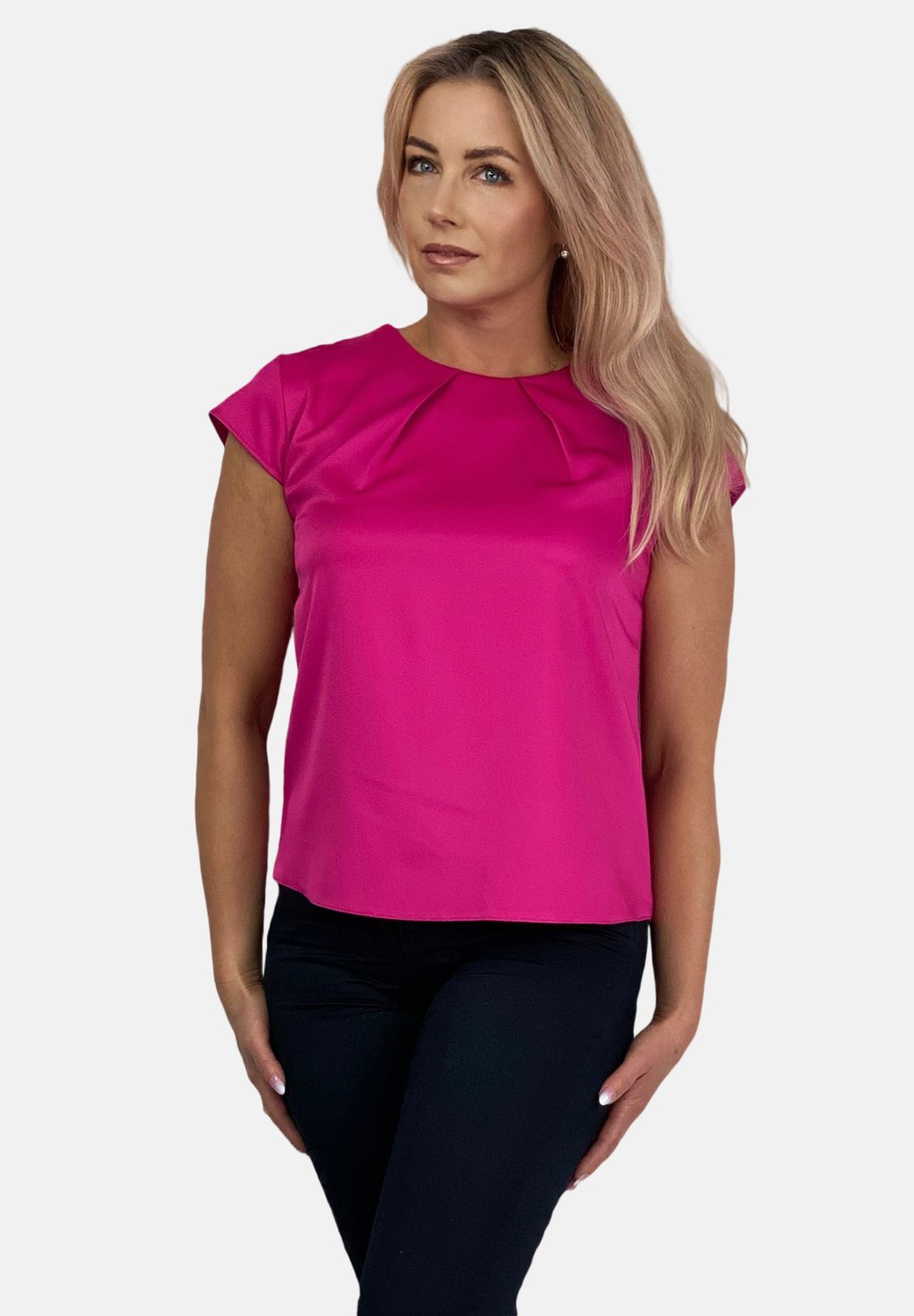 Блузка WITH TWO PLEATS REGINA FASHION, цвет mottled pink