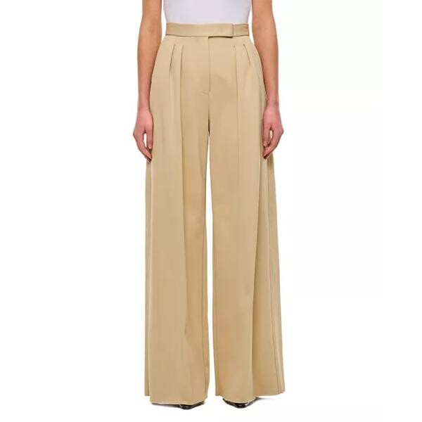 

Брюки zigna jersey wide leg pants Max Mara, коричневый