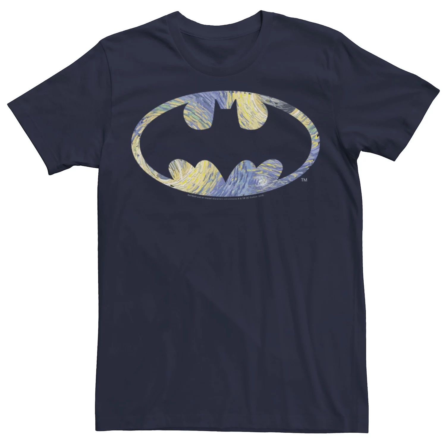 Мужская футболка с логотипом Batman Starry Night, Синяя DC Comics, синий