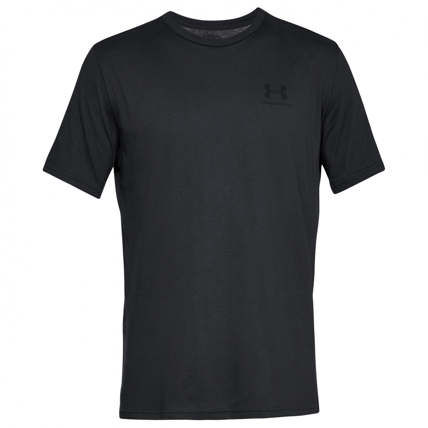 Функциональная рубашка Under Armour Sportstyle Left Chest S/S, черный футболка мужская under armour run graphic print fill ss размер 46 48 1365696 860