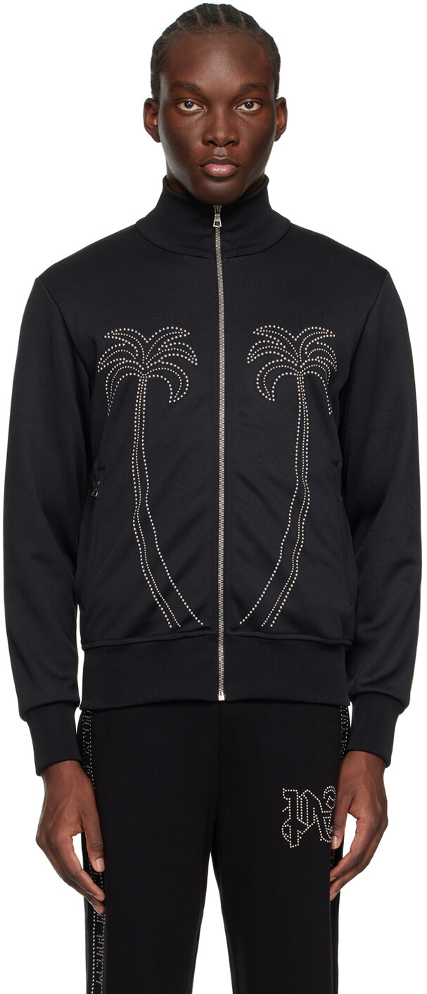 

Черная спортивная куртка с заклепками Milano Palm Angels