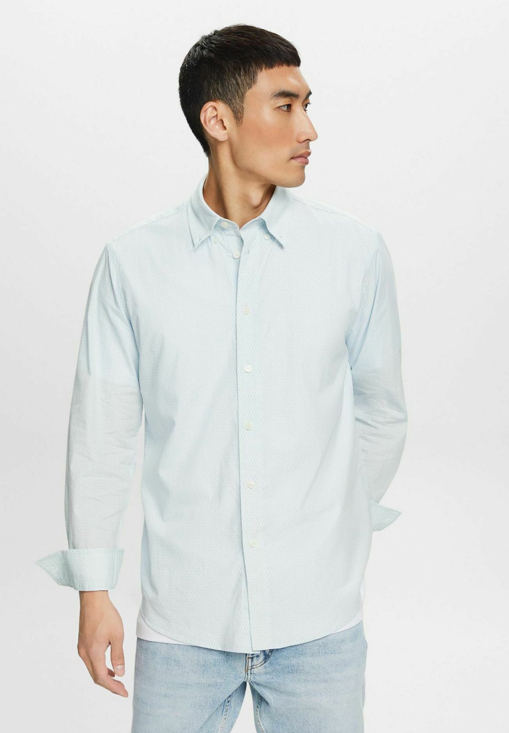 Рубашка SUS LS PP AOP Esprit Collection, цвет white