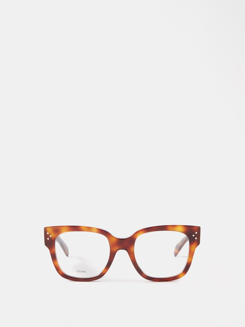 

Квадратные очки из ацетата Celine Eyewear, коричневый