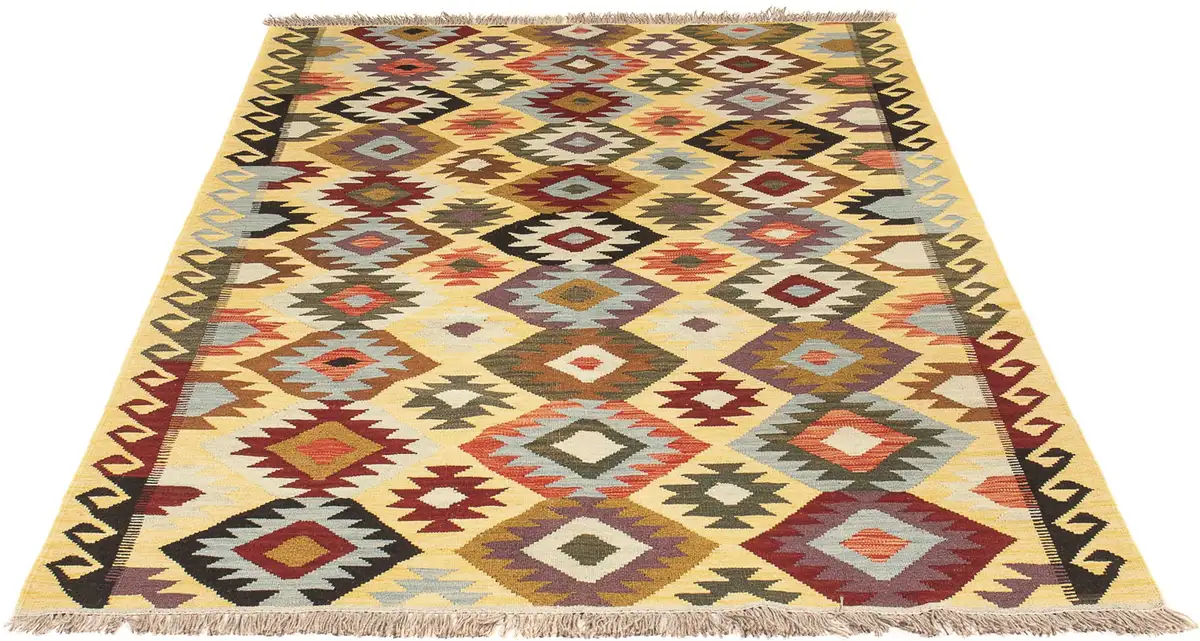 

Шерстяной ковер Morgenland "Kilim - Splash - 204 x 144 см - разноцветный", прямоугольный, для гостиной, цельный 144х204 см, цвет Mehrfarbig