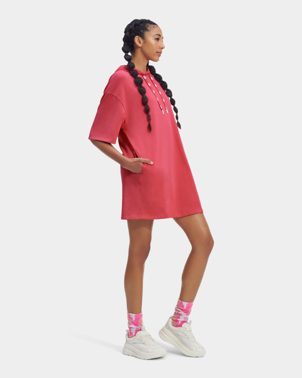 

Платье Kassey Hooded T Shirt Dress UGG, розовый