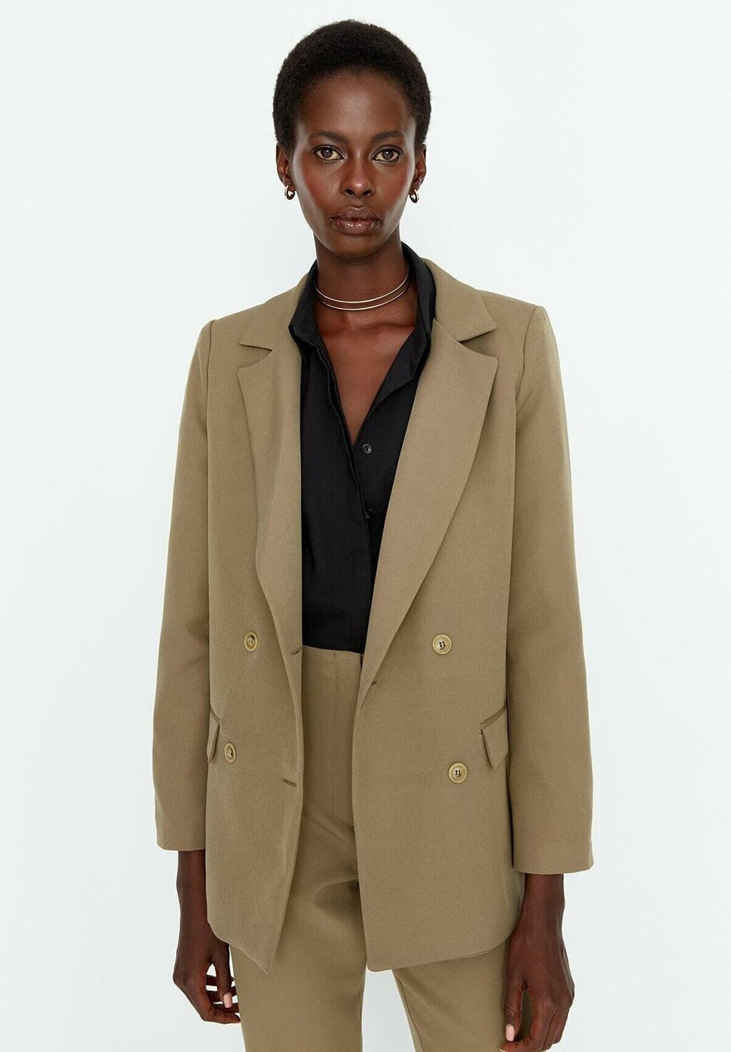 

Пальто Trendyol GEWOONTJES, цвет light khaki