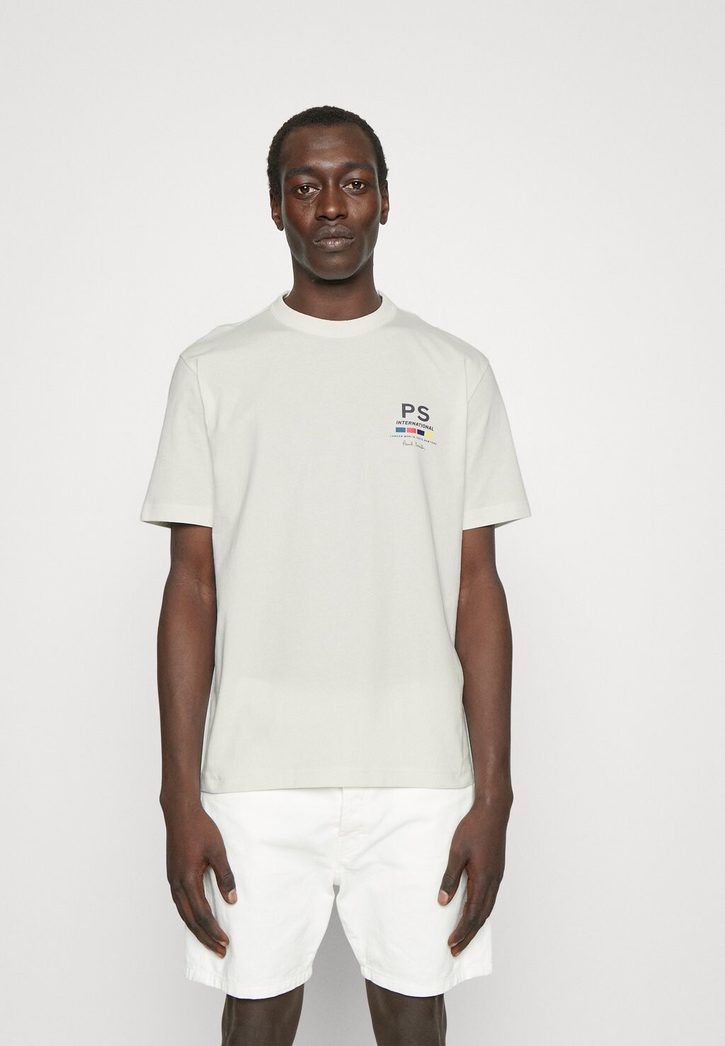 

Футболка с принтом PS Paul Smith, кремовый