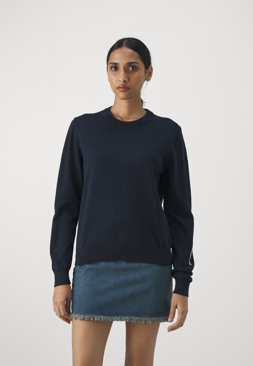 

Свитшот PS Paul Smith ЖЕНСКИЙ КРУГЛЫЙ ВЫРЕЗ, синий