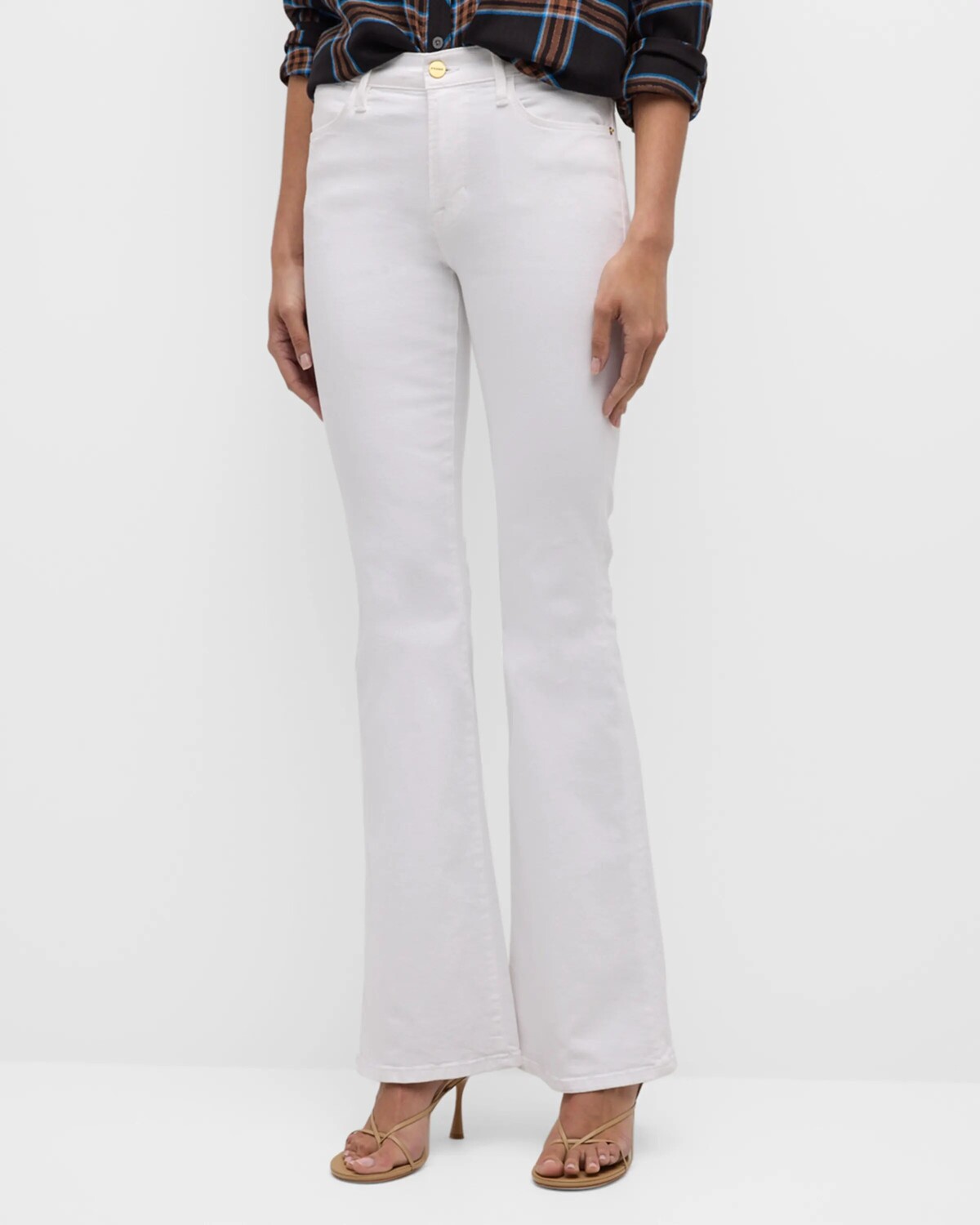 

Джинсы Le High Flare Frame, цвет Blanc