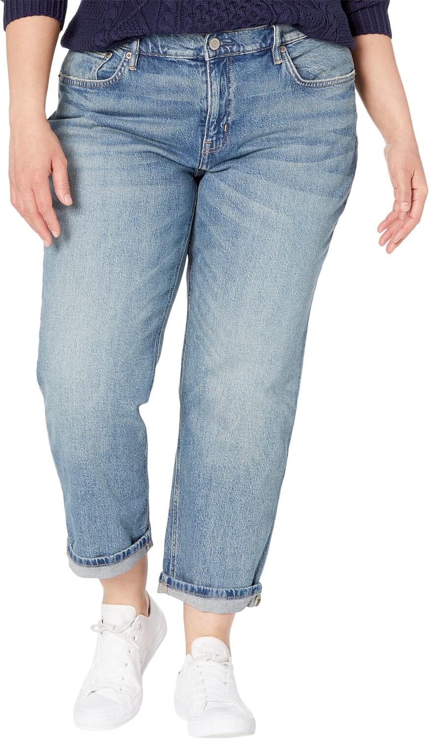 

Джинсы Plus Size Relaxed Tapered Ankle Jeans in Rangeland Wash LAUREN Ralph Lauren, цвет Rangeland Wash