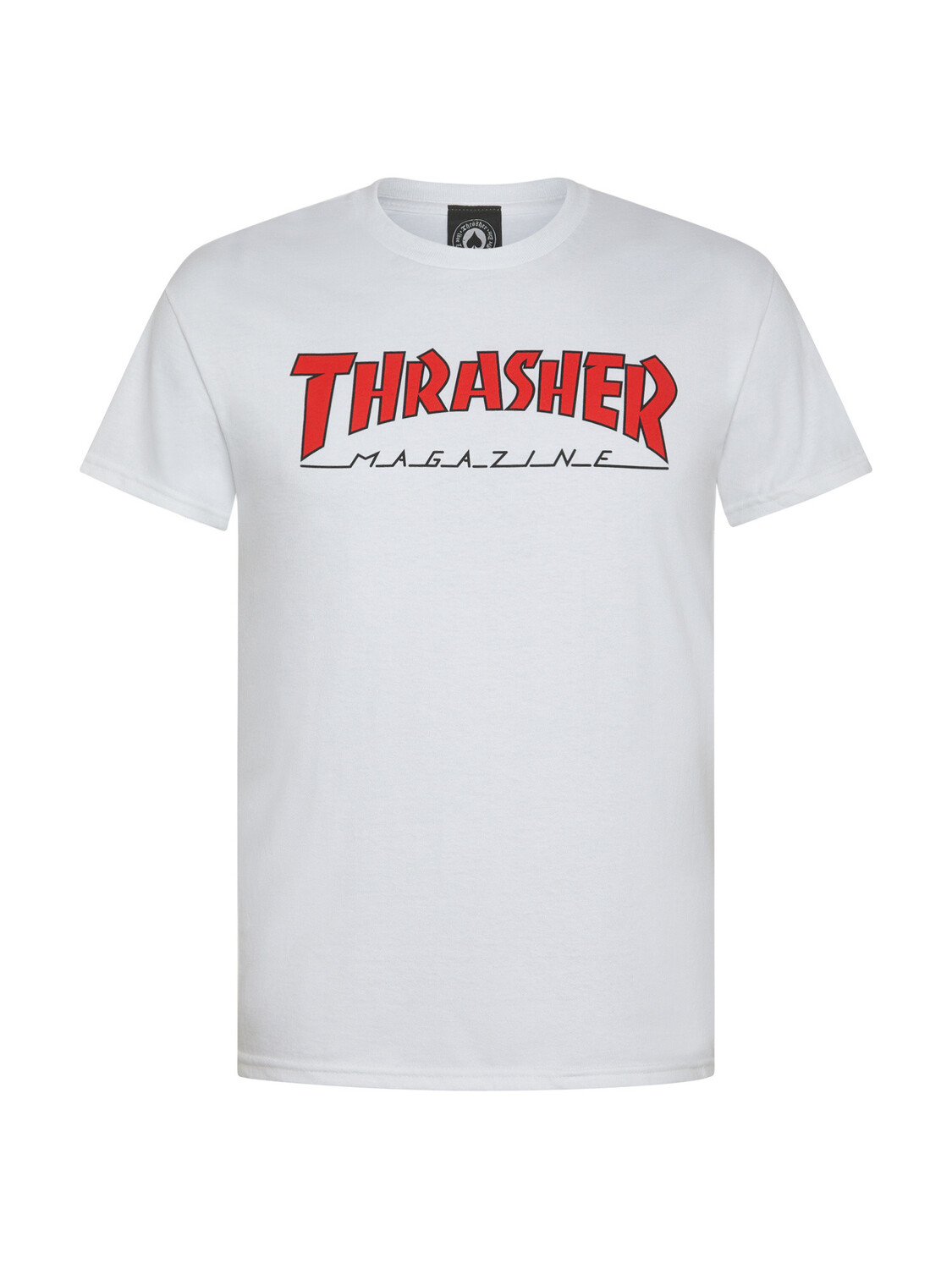 

Thrasher футболка с контурным логотипом, белый