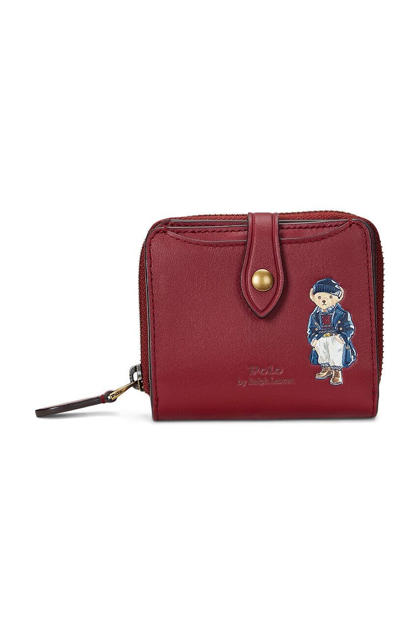 

Кожаный кошелек Polo Ralph Lauren, красный