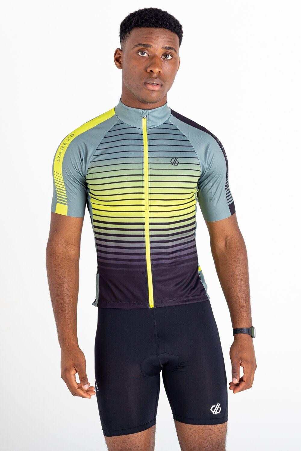 

Куртка Reflective Vect Cool Eco 'AEP Virtuous' Full Zip Short Sleeve Jersey Dare 2b, зеленый
