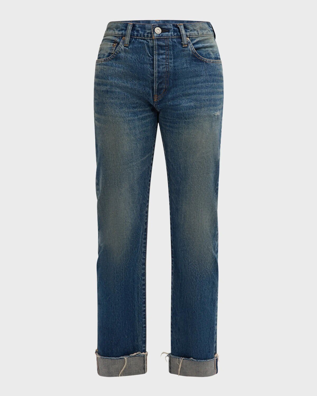

Прямые джинсы Hopewell с манжетами Moussy Vintage, цвет Dkblu