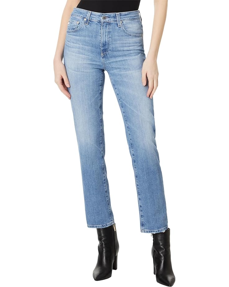 Джинсы AG Jeans Saige High Rise Straight in 19 Years Suburbia, цвет 19 Years Suburbia