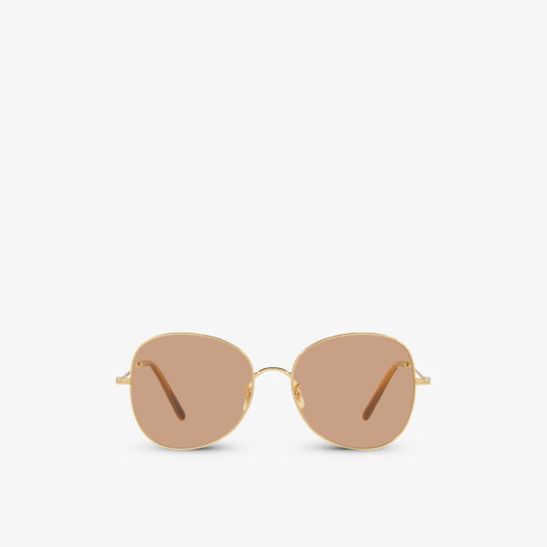 

OV1313 солнцезащитные очки Eliane в металлической оправе-авиаторе Oliver Peoples, желтый