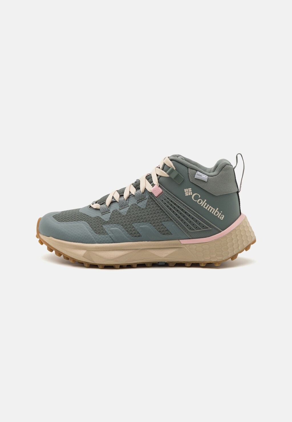 

Ботинки для походов Columbia Facet 75 Mid Outdry, зеленый/пыльно-розовый