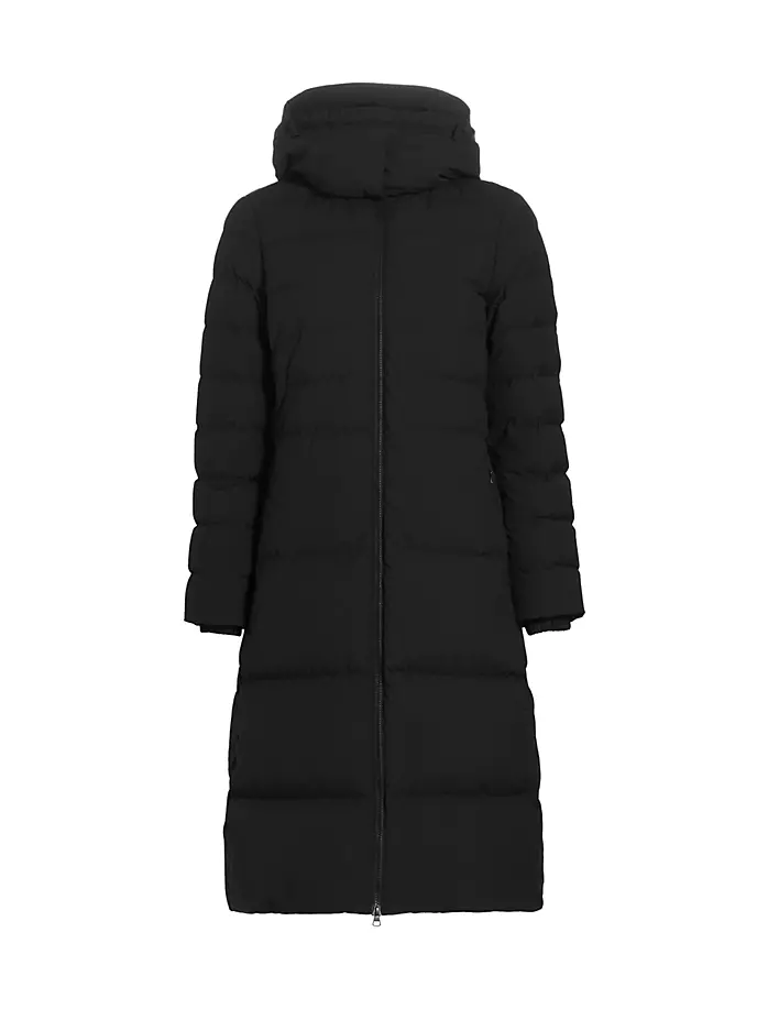 Стеганое пальто с капюшоном Burniston Burberry, черный стеганое пальто burberry kids коричневый