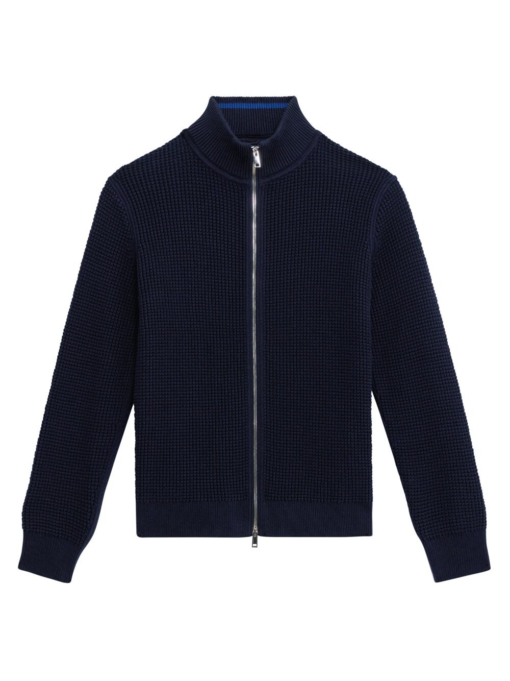 

Кашетоновый свитер Gary Zip-Up с молнией Theory, синий