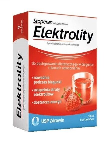 Elektrolity Smak Truskawkowy пакетики с электролитами, 7 шт.