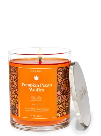 

Фирменная свеча с одним фитилем Pumpkin Pecan Waffles, 8 oz / 227 g, Bath and Body Works
