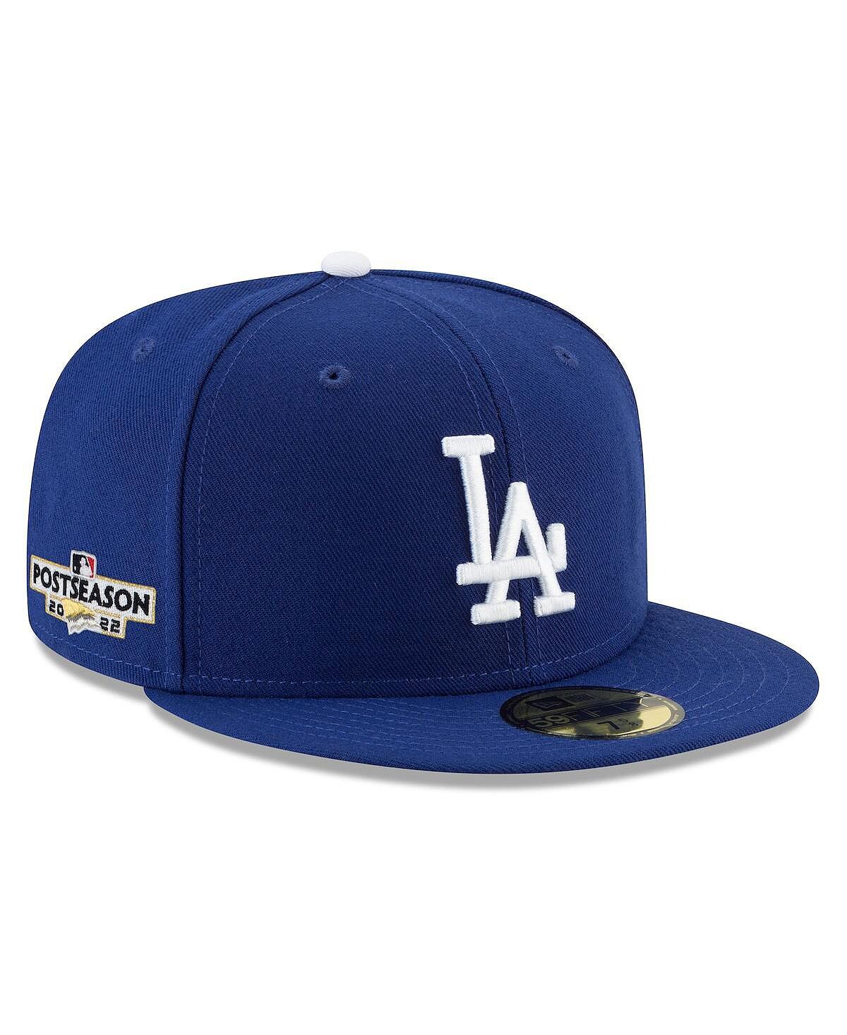 

Мужская бейсболка Royal Los Angeles Dodgers постсезона 2022 с боковой нашивкой 59FIFTY. New Era