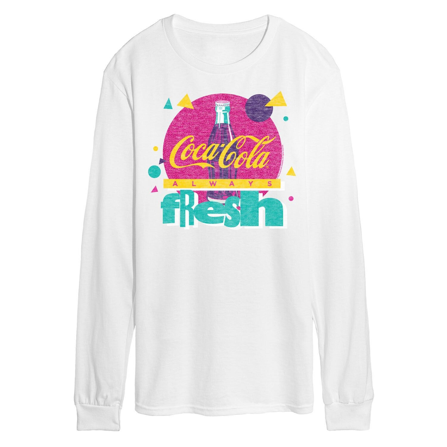 

Мужская футболка с логотипом CocaCola Always Fresh и графическим рисунком с длинными рукавами Licensed Character