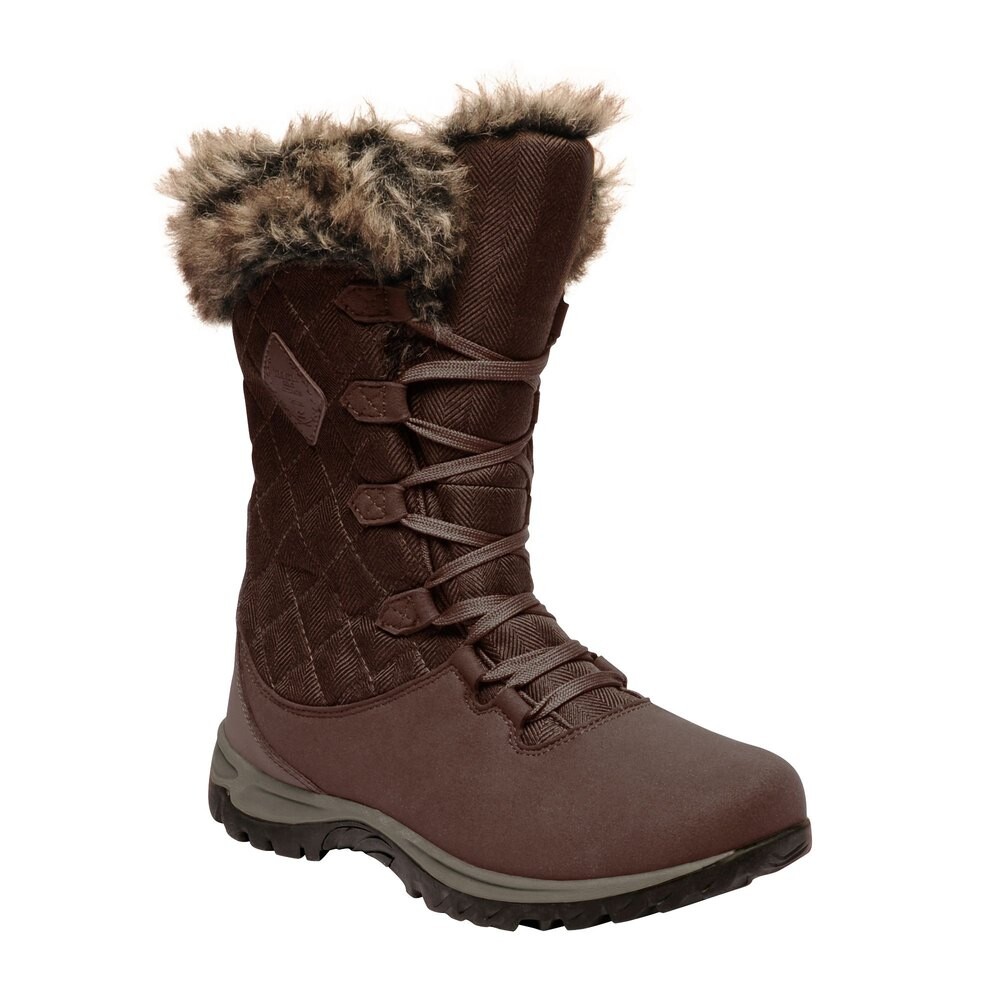 

Походные ботинки Regatta Great Outdoors Newley Faux Fur Trim Thermo, коричневый