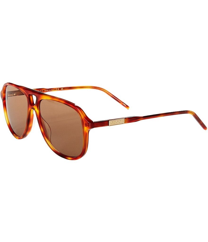 

Мужские солнцезащитные очки-навигатор Gucci Gg1156S 57 мм, коричневый