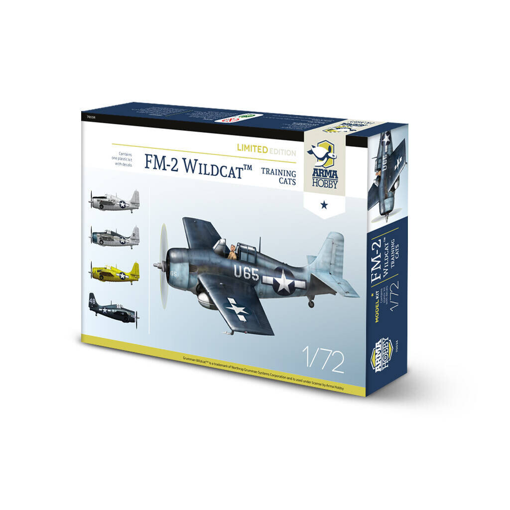 

70034 Тренировочные кошки FM-2 Wildcat (ограниченная серия) Arma Hobby