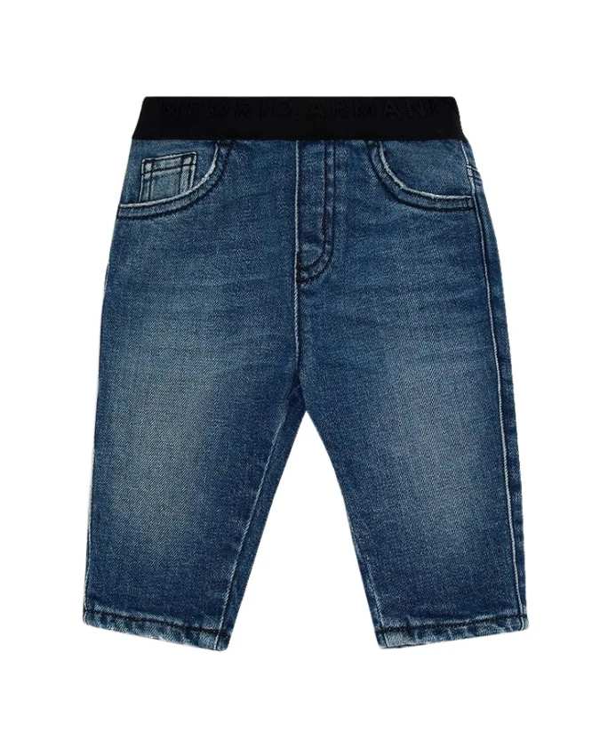 

Брюки из эластичного хлопка Armani, синий