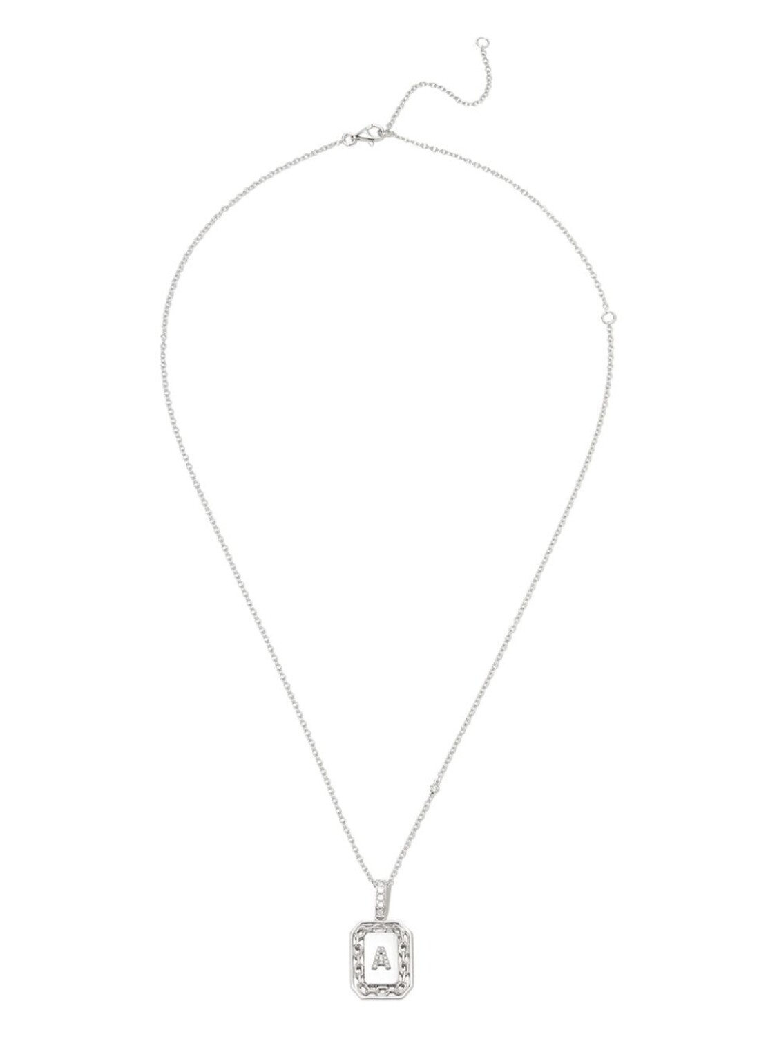 

Колье A-initial из белого золота SHAY, серебряный
