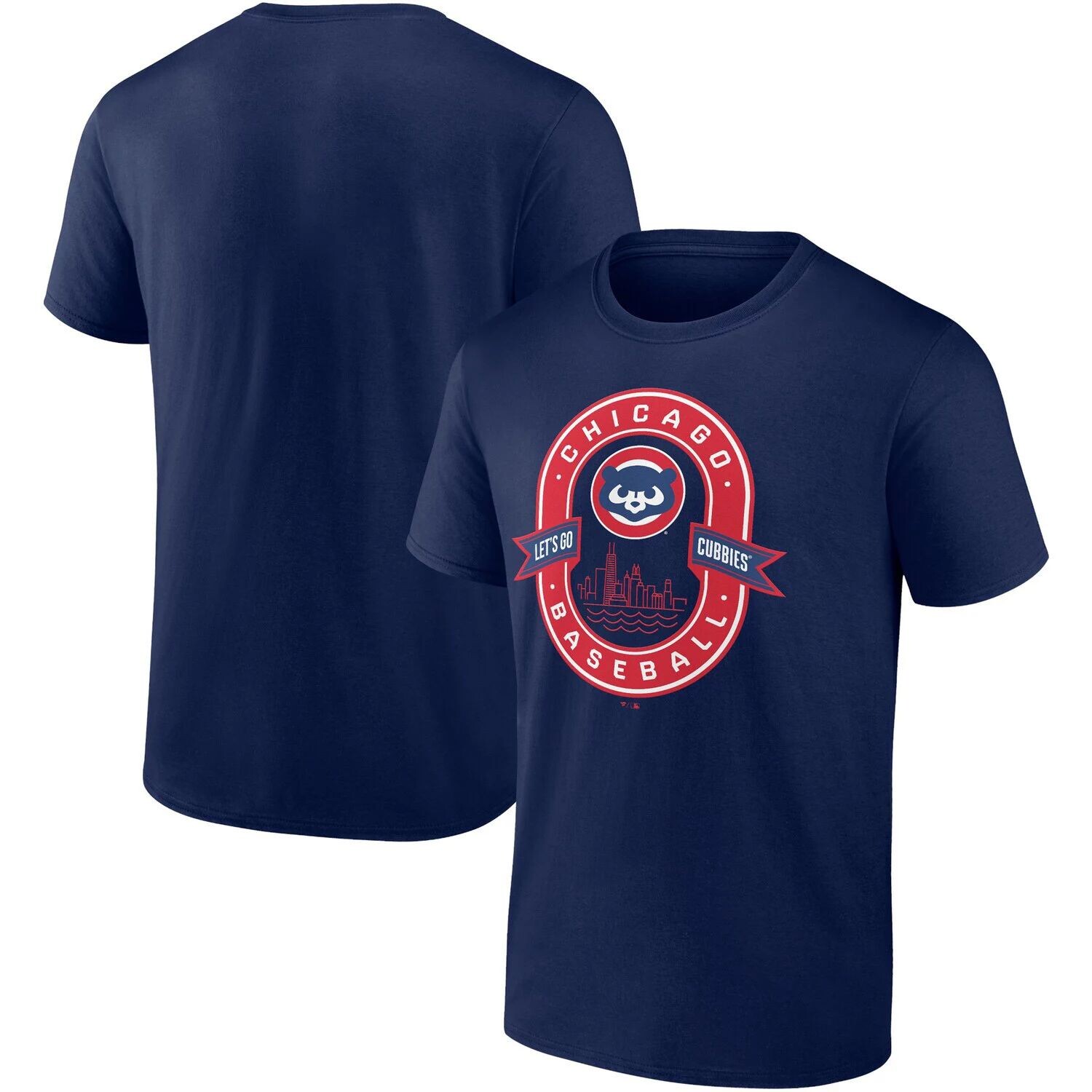 

Мужская фирменная темно-синяя футболка Chicago Cubs Cooperstown Collection Iconic Glory Bound Fanatics