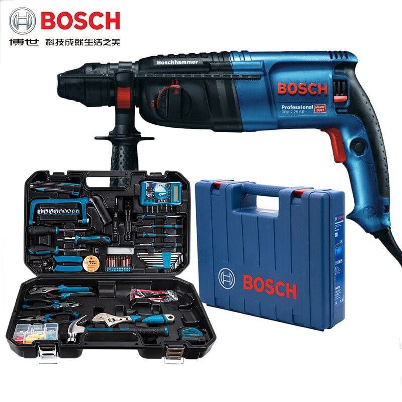 Ударная дрель Bosch GBH2-26DRE/E с набором инструментов