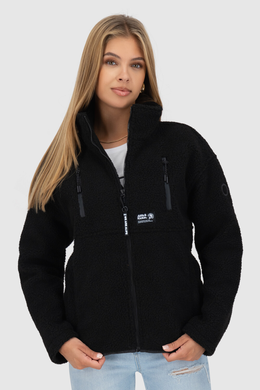 

Alife & kickin kaluaak g тедди толстовка без луны Alife Kickin, черный
