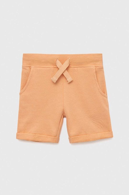 Детские хлопковые шорты Guess, оранжевый