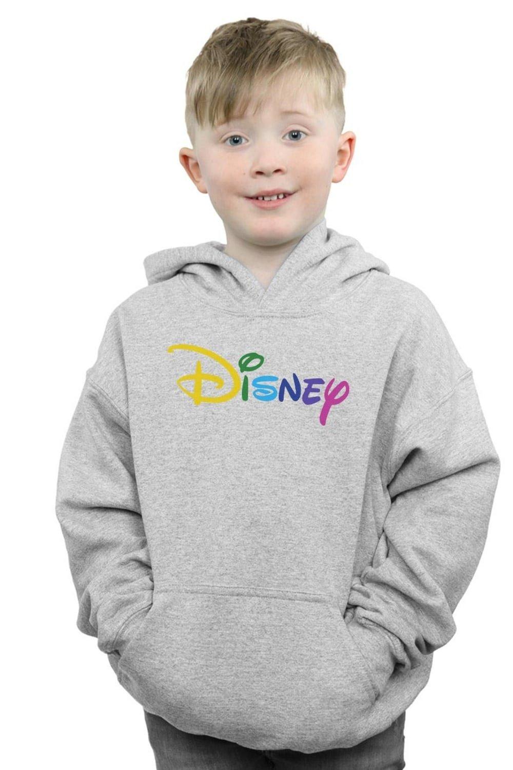 Толстовка с цветным логотипом Disney, серый