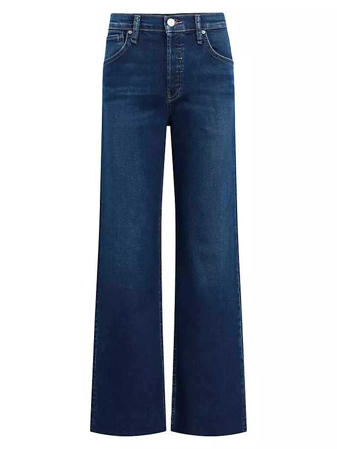 Джинсы Rosie с высокой посадкой и широкими штанинами Hudson Jeans, цвет mogul