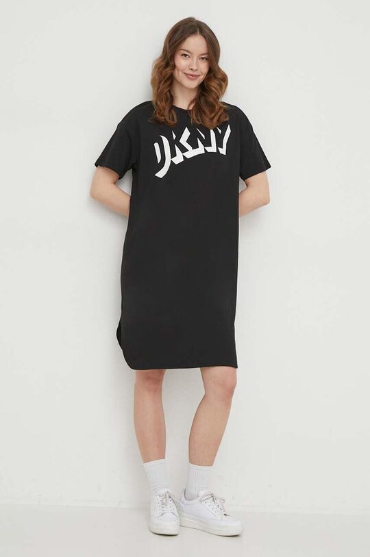 

Платье Dkny из хлопка DKNY, черный