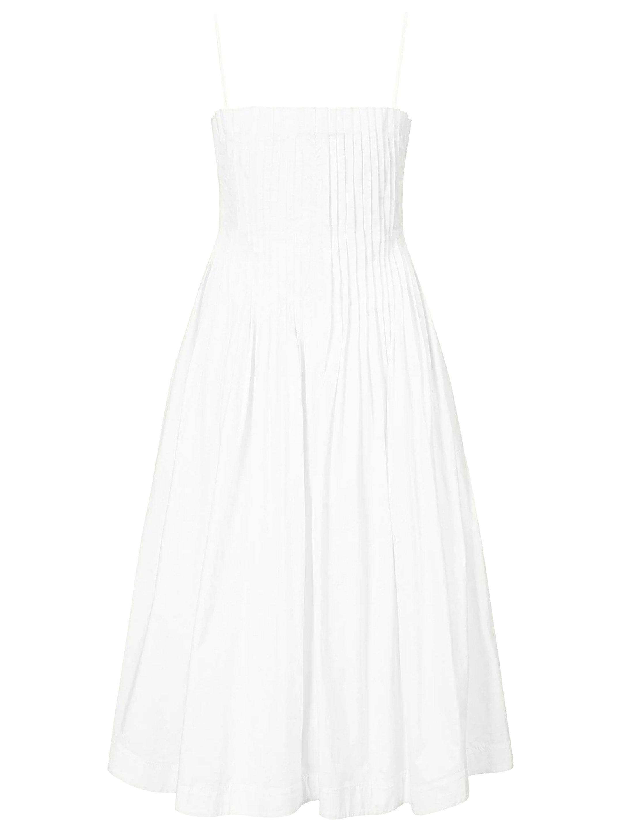 Платье Staud Midi Bella, белый